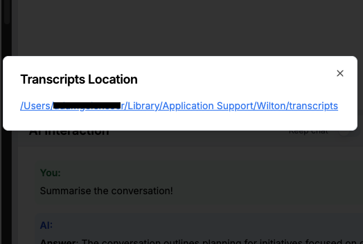 Live transcription